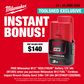 Milwaukee M12 FUEL Impact Wrench Stubby Gen2 1/2in 12V 2Ah with Bonus Battery