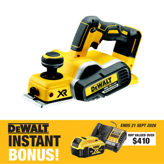DCP580N-XE DeWalt Cordless Planer Brushless 18V with Bonus Battery and Charger