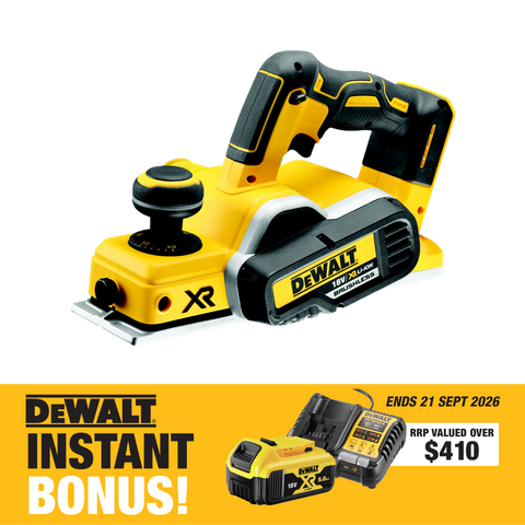 DCP580N-XE DeWalt Cordless Planer Brushless 18V with Bonus Battery and Charger