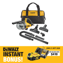 DEWALT Cordless Stick Vacuum L Class 18V with BONUS Battery Pack and Charger