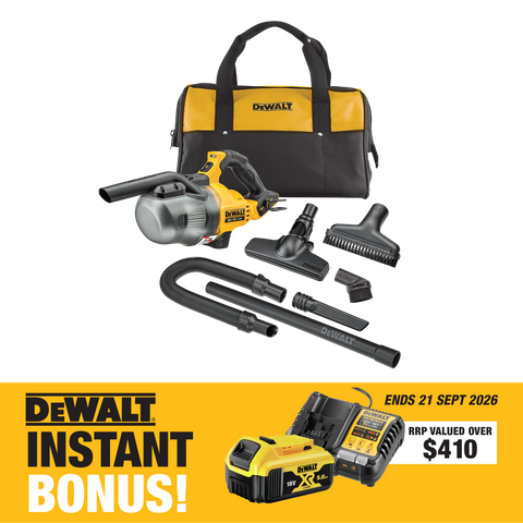 DEWALT Cordless Stick Vacuum L Class 18V with BONUS Battery Pack and Charger
