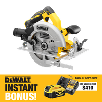 DEWALT Cordless Circular Saw 184mm 18V with BONUS Battery and Charger