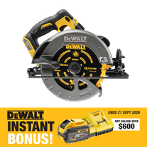 DEWALT FLEXVOLT Cordless Circular Saw Brushless 184mm 54V with BONUS