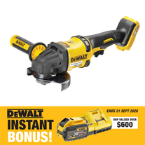 DEWALT Flexvolt Cordless Angle Grinder Brushless 125mm 54V with BONUS