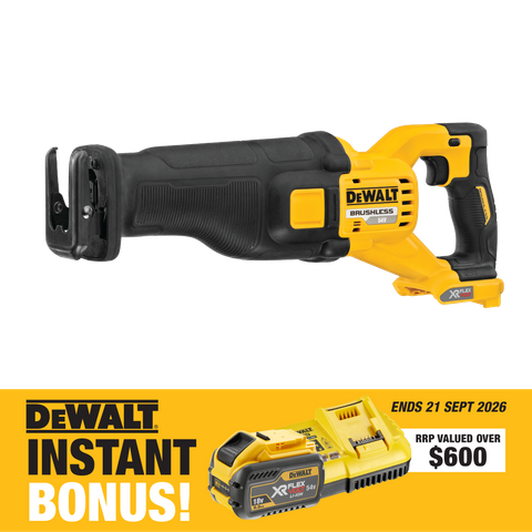 DEWALT FLEXVOLT Cordless Reciprocating Saw Brushless 54V with BONUS