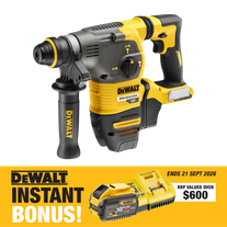 DEWALT FLEXVOLT Cordless Rotary Hammer Drill Brushless SDS Plus 54V with BONUS