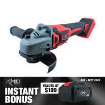 XHD LITHIUM Cordless Battery 8Ah with Angle Grinder Brushless 125mm 18V