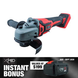XHD LITHIUM Cordless Battery 8Ah with Angle Grinder Brushless 125mm 18V