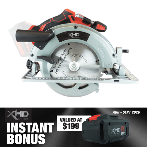 XHD LITHIUM Cordless Battery 8Ah with Circular Saw Brushless 184mm 18V