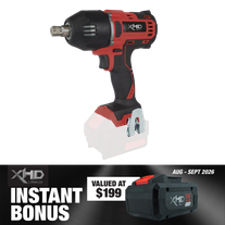 XHD LITHIUM Cordless Battery 8Ah with Impact Wrench Brushless 1/2in 400Nm 18V