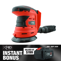 XHD LITHIUM Cordless Battery 8Ah with Orbital Sander 125mm 18V