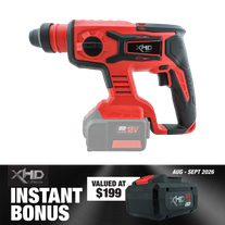 XHD LITHIUM Cordless Battery 8Ah with Rotary Hammer Drill Brushless 18V