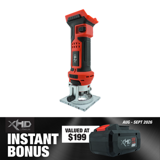 XHD LITHIUM Cordless Battery 8Ah with Router Trimmer 18V