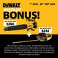 DEWALT Lawn Mower 19in/430mm 36V (2x 8V) 5Ah with BONUS