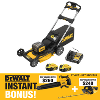 DEWALT Lawn Mower 21in/530mm 36V (2x18V) 5Ah with BONUS