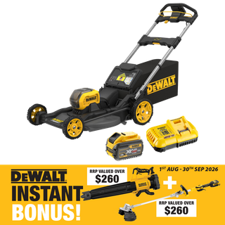 DEWALT FLEXVOLT Lawn Mower 21in/530mm 54V 9Ah with BONUS