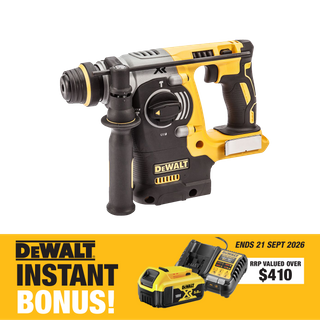 DEWALT Cordless Rotary Hammer Drill SDS Plus 24mm 18V with BONUS