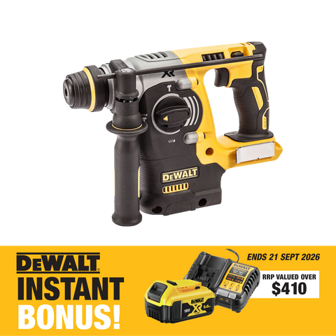 DEWALT Cordless Rotary Hammer Drill SDS Plus 24mm 18V with BONUS