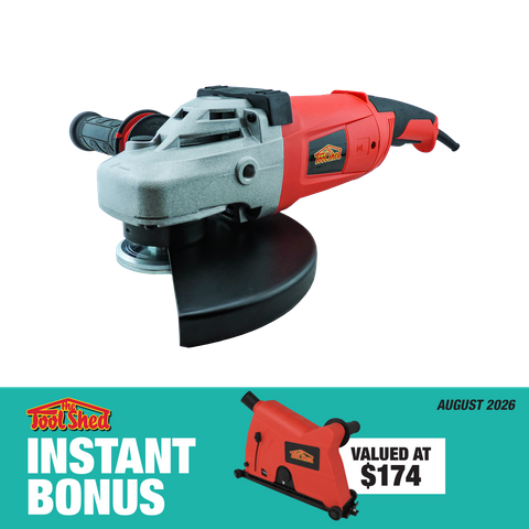 ToolShed Angle Grinder 230mm 2300W with Dust Shroud