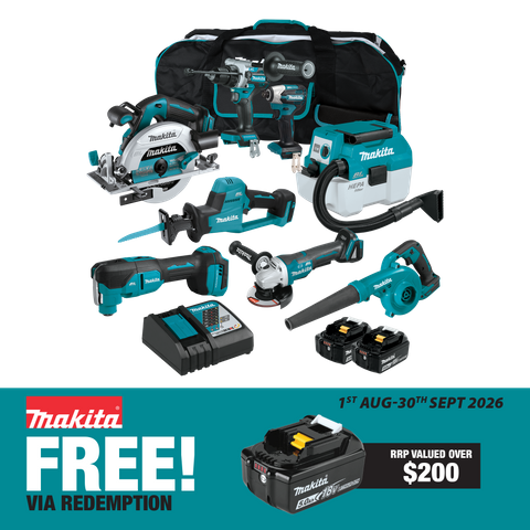 Makita LXT Cordless Combo Kit Brushless 8063 8pc 18v 5Ah