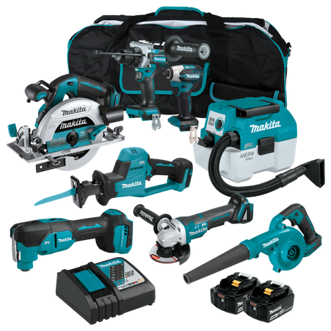 Makita LXT Cordless Combo Kit Brushless 8063 8pc 18v 5Ah