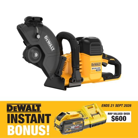 DEWALT FLEXVOLT Cordless Cut Off Saw Brushless 230mm 54V with BONUS