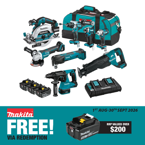 Makita LXT Cordless Combo Kit Brushless 8058 8pc 18v 5Ah