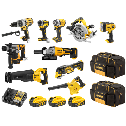 DEWALT Cordless Combo Kit Brushless 10pc 18v 5Ah