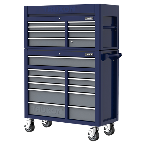 TRUXON 1040mm/41in 19 Drawer Tool Chest and Roller Cabinet Combo