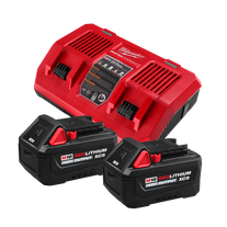 [PRE ORDER] Milwaukee M18 REDLITHIUM HIGH OUTPUT Starter Pack Dual Charger 18V 5