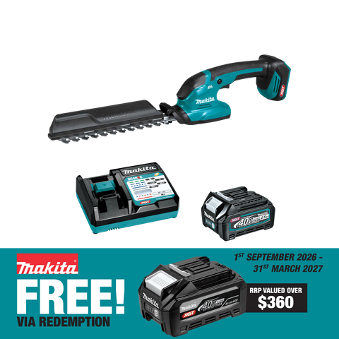 Makita XGT Cordless Hedge Trimmer Brushless 200mm 40V 2.5Ah