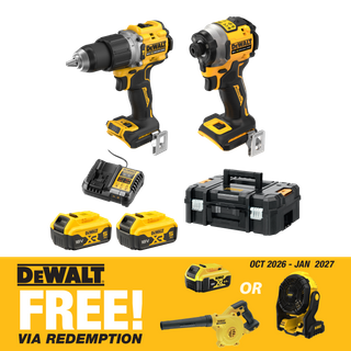DEWALT Cordless Hammer Drill & Impact Driver Compact 18V 5Ah