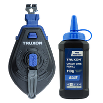 TRUXON Heavy Duty Chalk Line 30m with Blue Chalk