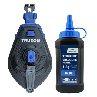 TRUXON Heavy Duty Chalk Line 30m with Blue Chalk