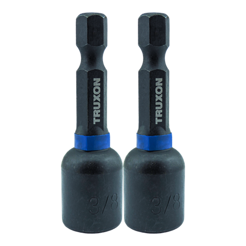TRUXON Impact Magnetic Nut Driver 3/8in 50mm 2pk