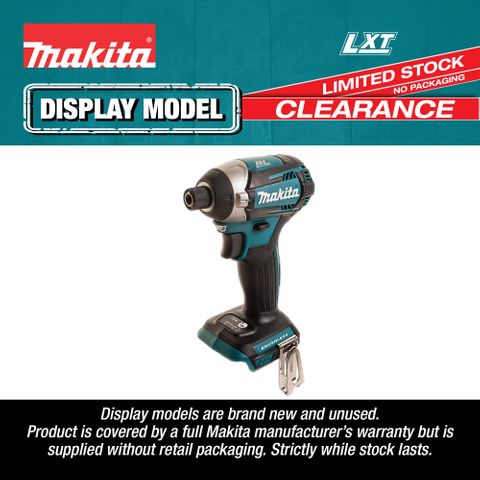 Makita LXT Cordless Brushless Impact Driver 175Nm T Mode 18V (Display Model)