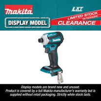 Makita LXT Cordless Impact Driver Brushless 4 Stage 18V (Display Model)