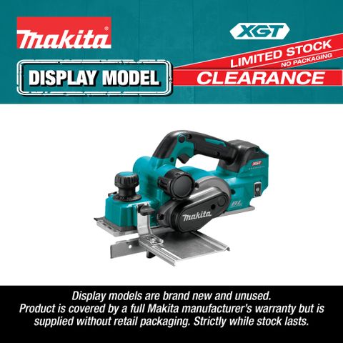 Makita XGT Cordless Planer Brushless 40V (Display Model)