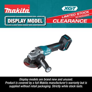 Makita XGT Cordless Angle Grinder Paddle BL 125mm 40V (Display Model)