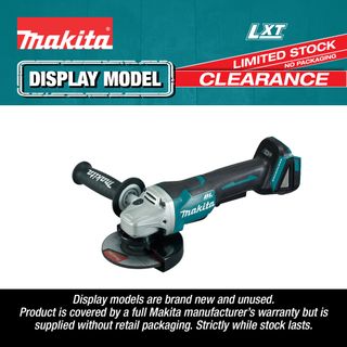 Makita LXT Cordless Angle Grinder 125mm BL Paddle Switch 18V (Display Model)