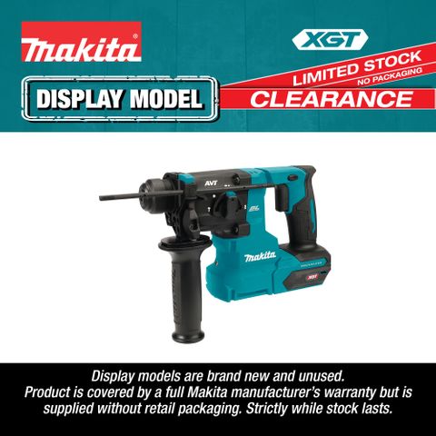 Makita XGT Cordless Rotary Hammer Drill SDS+ 20mm 40V (Display Model)