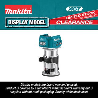 Makita XGT Cordless Laminate Trimmer Brushless 40V (Display Model)