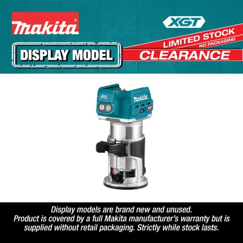 Makita XGT Cordless Laminate Trimmer Brushless 40V (Display Model)