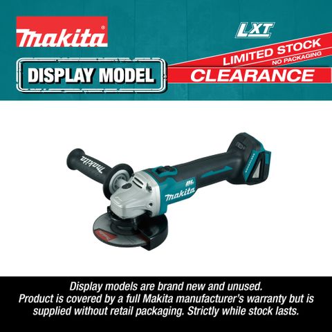 Makita LXT Cordless Angle Grinder 125mm Brushless 18V (Display Model)