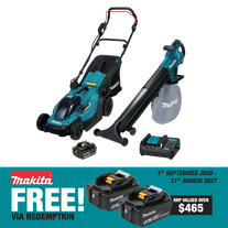 Makita LXT Cordless Lawn Mower & Blower 18V 6Ah