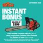 ToolShed Petrol Powered Log Splitter 15 Tonne with Chainsaw