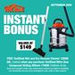 ToolShed Mitre Saw Compound Sliding 305mm 1700W with 1200W Vacuum Cleaner