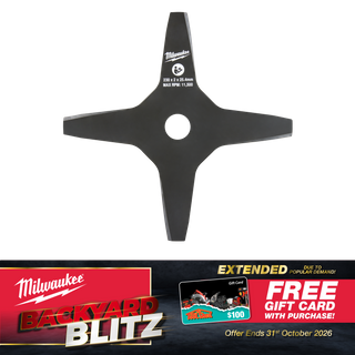 Milwaukee Brushcutter Blade 4 Tooth