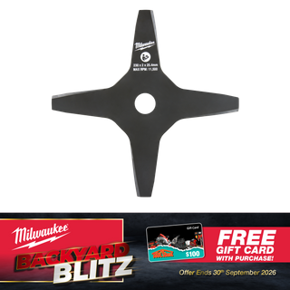 Milwaukee Brushcutter Blade 4 Tooth