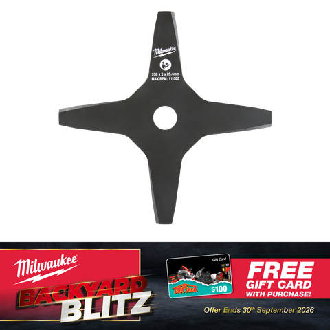 Milwaukee Brushcutter Blade 4 Tooth